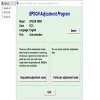 Epson Expression Premium XP-801 Resetter