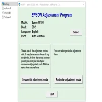 Epson Expression XP-208 Resetter