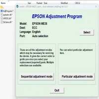 Epson ME-35 Adjustment Program
