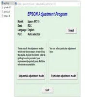 Epson Expression Home XP-315 Resetter