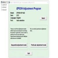 Epson Expression Home XP-422 Resetter