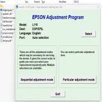 Epson L110 Reset Utility Adjustment Program
