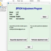 Epson L121 Adjustment Program ( Resetter )