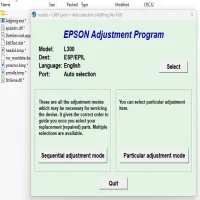 Epson L300 Adjustment Program ( Resetter )