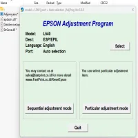 Epson L540 Adjustment Program ( Resetter )