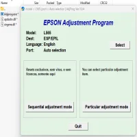 Epson L565 Adjustment Program ( Resetter )
