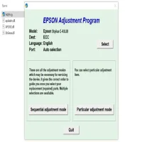 Epson Stylus C41UX Adjustment Program