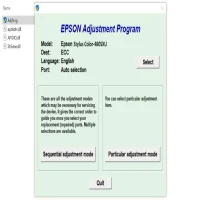 Epson Stylus Color 480 SXU Adjustment Program