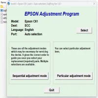 Epson Stylus C61 Adjustment Program