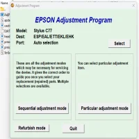 Epson Stylus C77 Adjustment Program