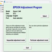 Epson Stylus Color 440 Adjustment Program