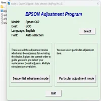 Epson Stylus C62 Adjustment Program